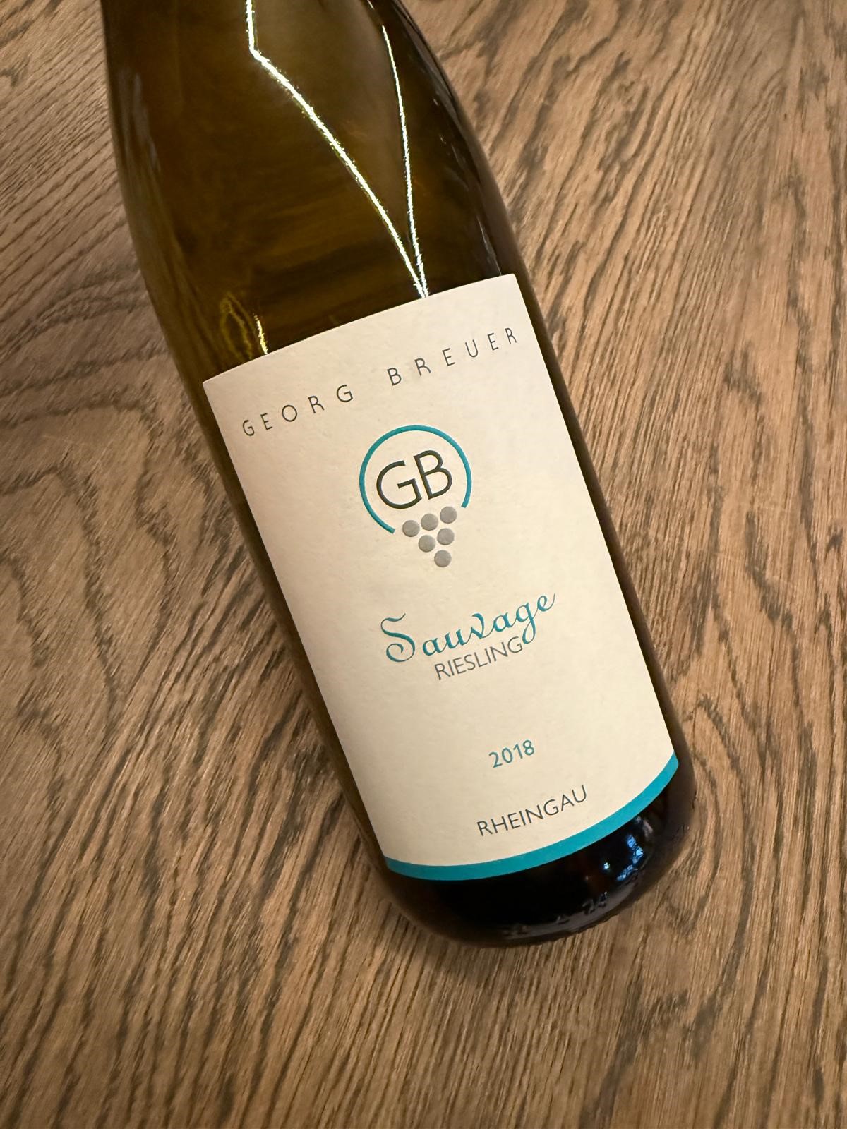 GEORG BREUER GB SAUVAGE RHEINGAU RIESLING QBA TROCKEN 2018